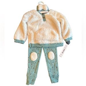 Nicole Miller Girls’ 24 Month Faux Fur Sweatshirt 3 Piece Set